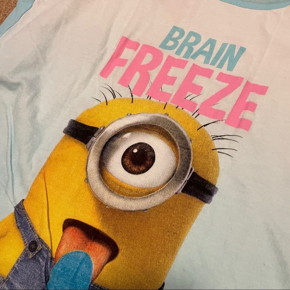Minions "Brain Freeze" Graphic Tank Blue - S - Picture 8 of 11